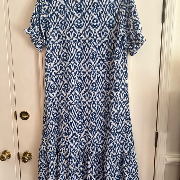 SHEIN Blue Patterned Women's Dress US12 - Picture 4 of 4